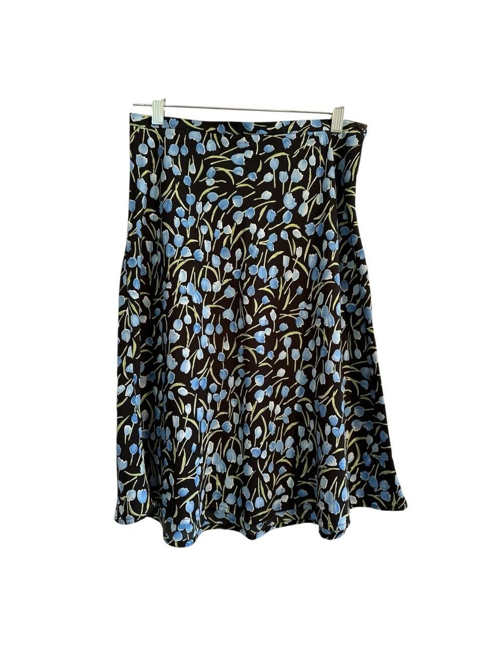 Dress Barn Skirt Side Zipper & Button Womens Size 6 Multicolor Summer Aline - Picture 4 of 17